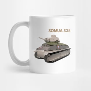 SOMUA S35 WW2 French Tank Mug